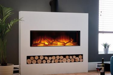 Gotham 900 with Flue electric fire